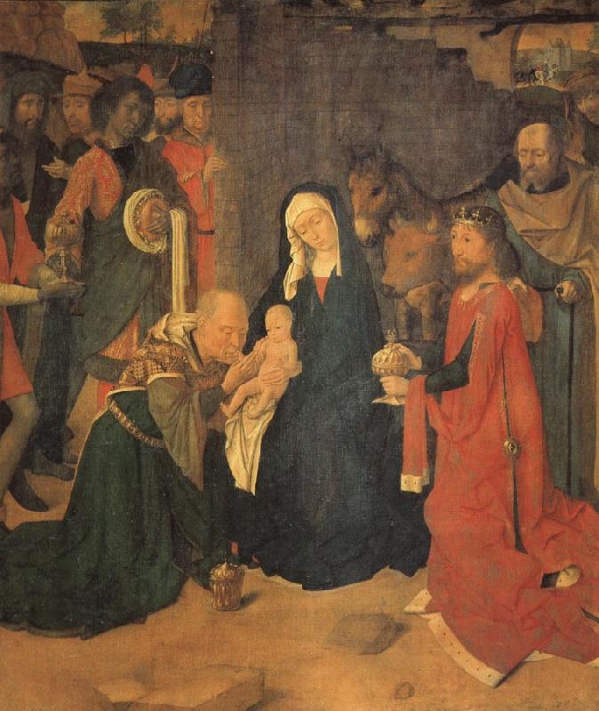Gerard David The Adoration of the Magi oil painting image
